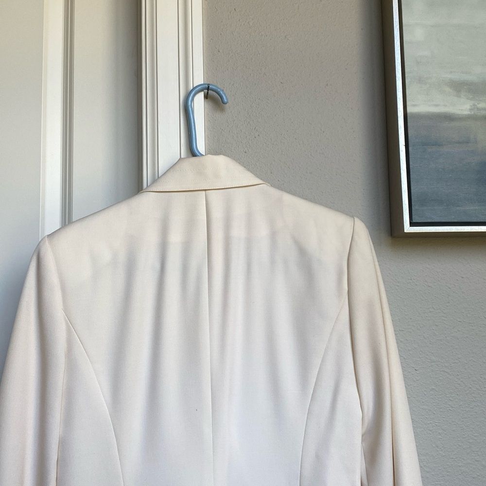Vintage Liz Claiborne 100% wool ivory coat dress - size 6 - Picture 7 of 10